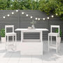 Voir la diapositive 4 : VIDAXL Table de jardin blanc 100x50x75 cm bois massif de pin