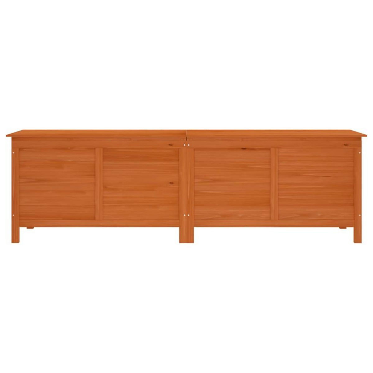 VIDAXL Boîte de rangement de jardin marron bois massif de sapin