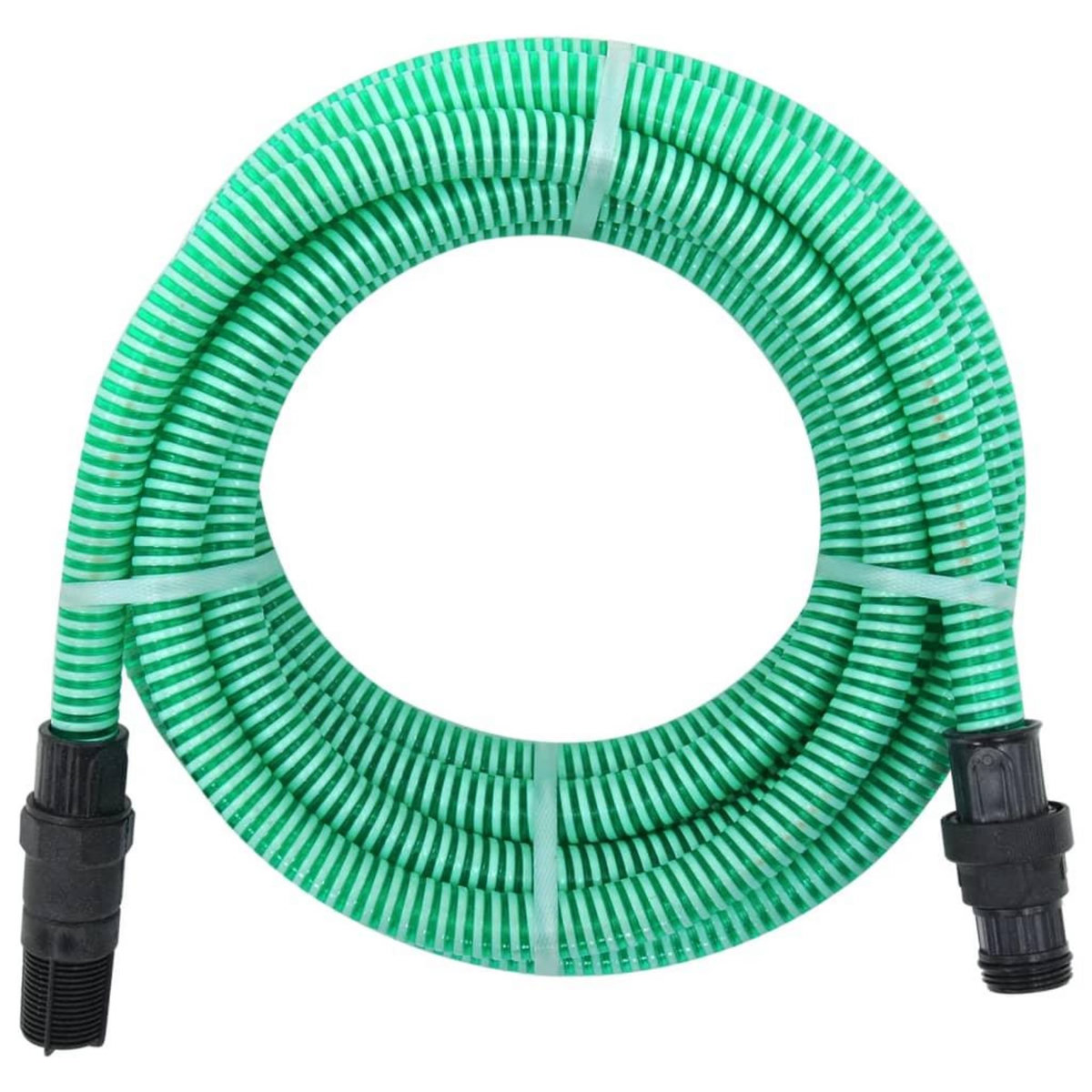 VIDAXL Tuyau d'aspiration avec raccords en PVC vert 1  4 m PVC