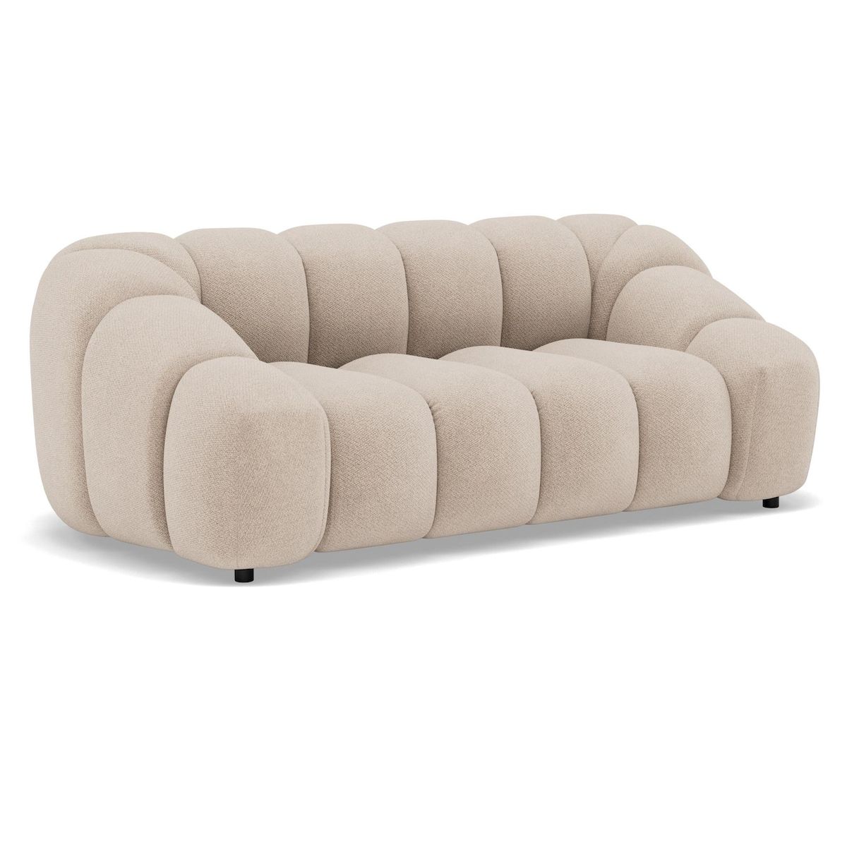 LISA DESIGN Ava - canapé 3 places en velours texturé