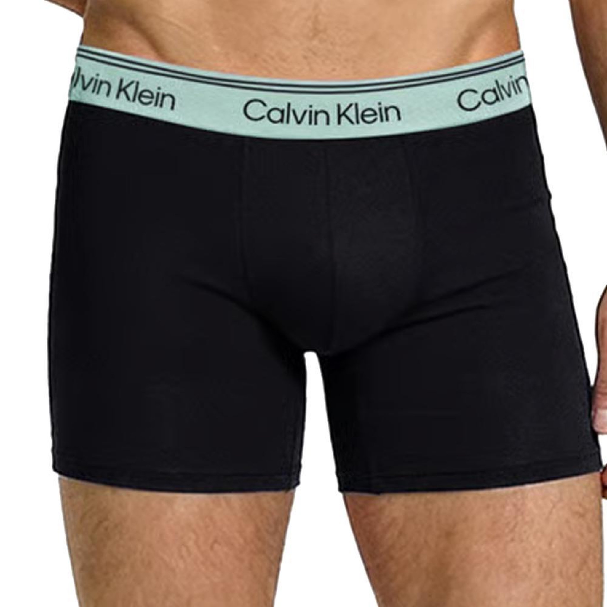 Voir la diapositive 2 : CALVIN KLEIN JEANS X3 Boxers Noir/Gris/Vert Calvin Klein Jeans Boxer Brief