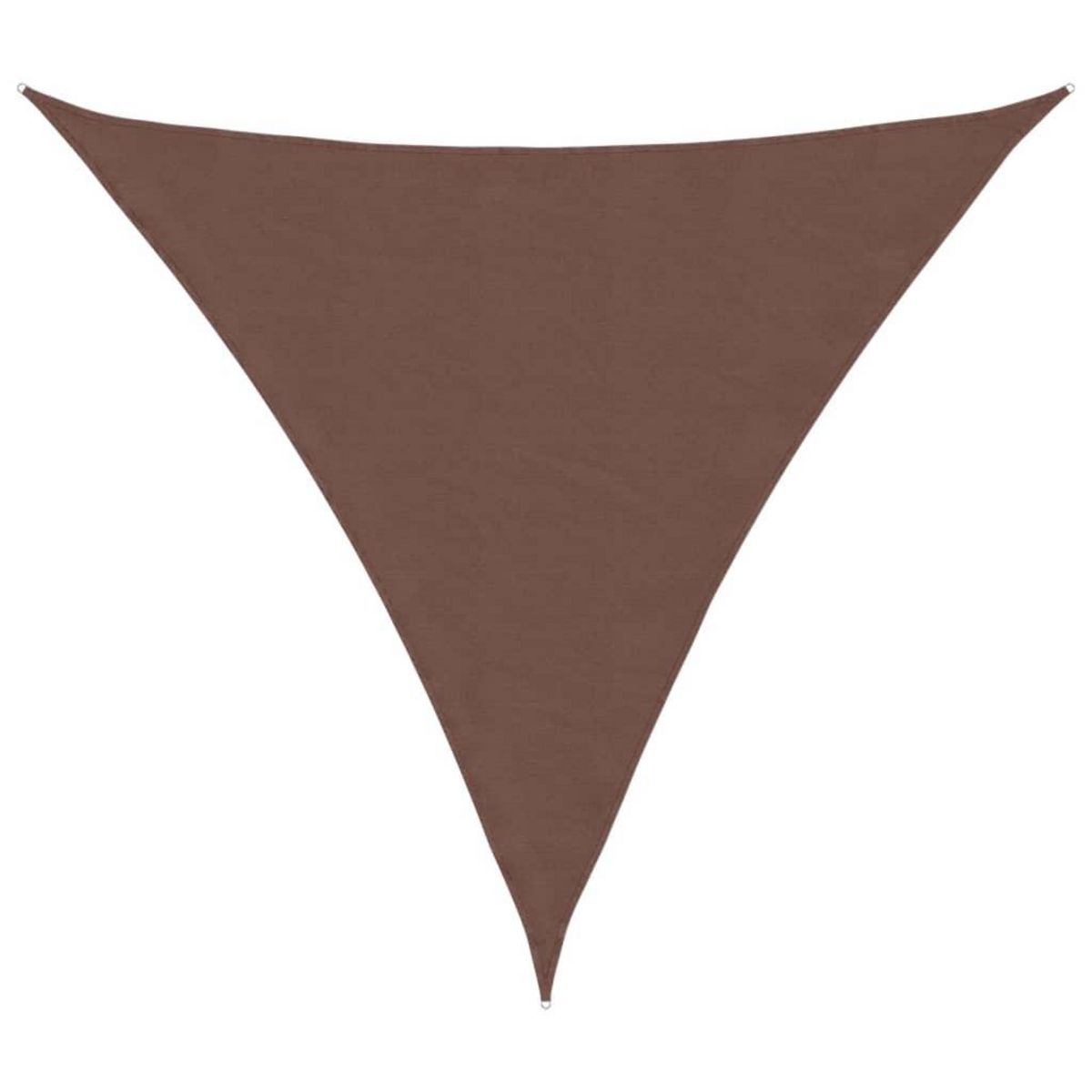 VIDAXL Voile de parasol tissu oxford triangulaire 4,5x4,5x4,5 m marron