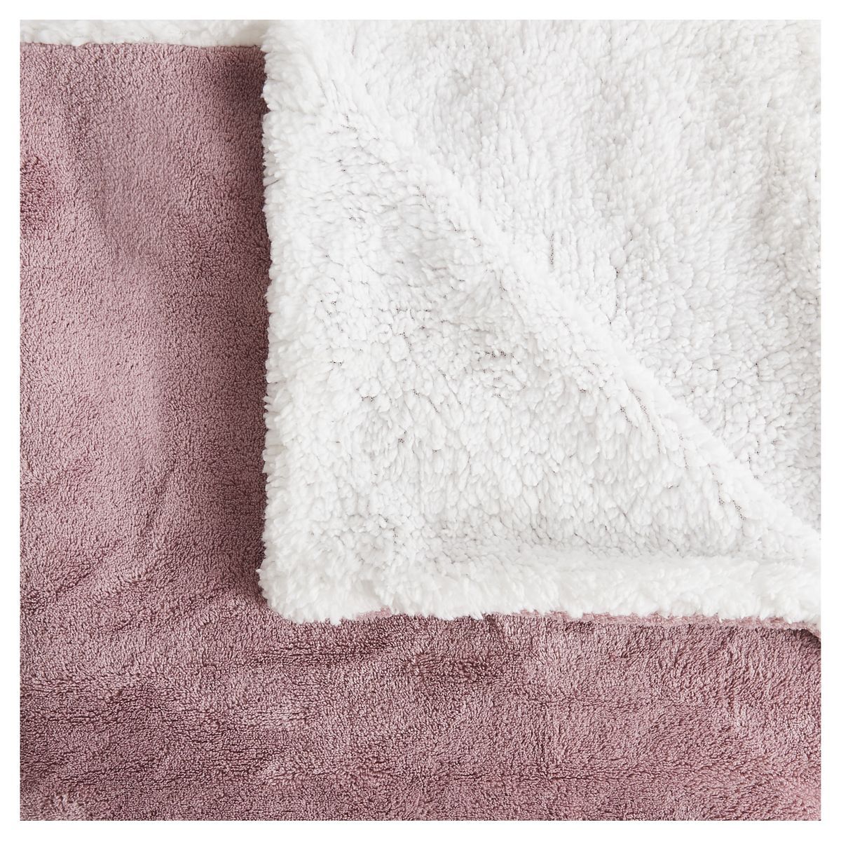 ACTUEL Couverture unie en Sherpa 