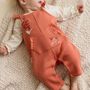 Voir la diapositive 6 : Petit Béguin Ensemble salopette bébé en molleton et t-shirt Manouk