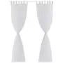 VIDAXL Rideau fin Blanc 140x225 cm 2 pcs