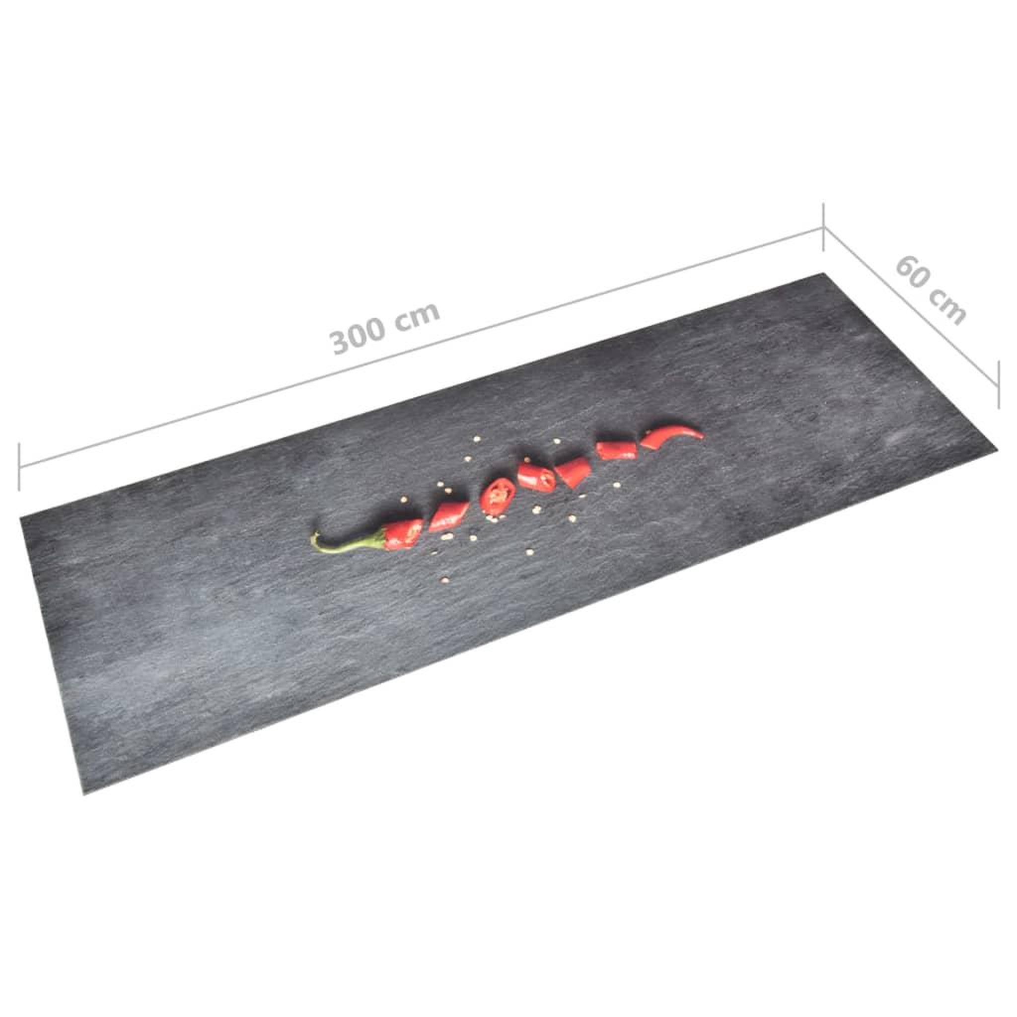 Voir la diapositive 5 : VIDAXL Tapis de cuisine lavable Poivre 60x300 cm