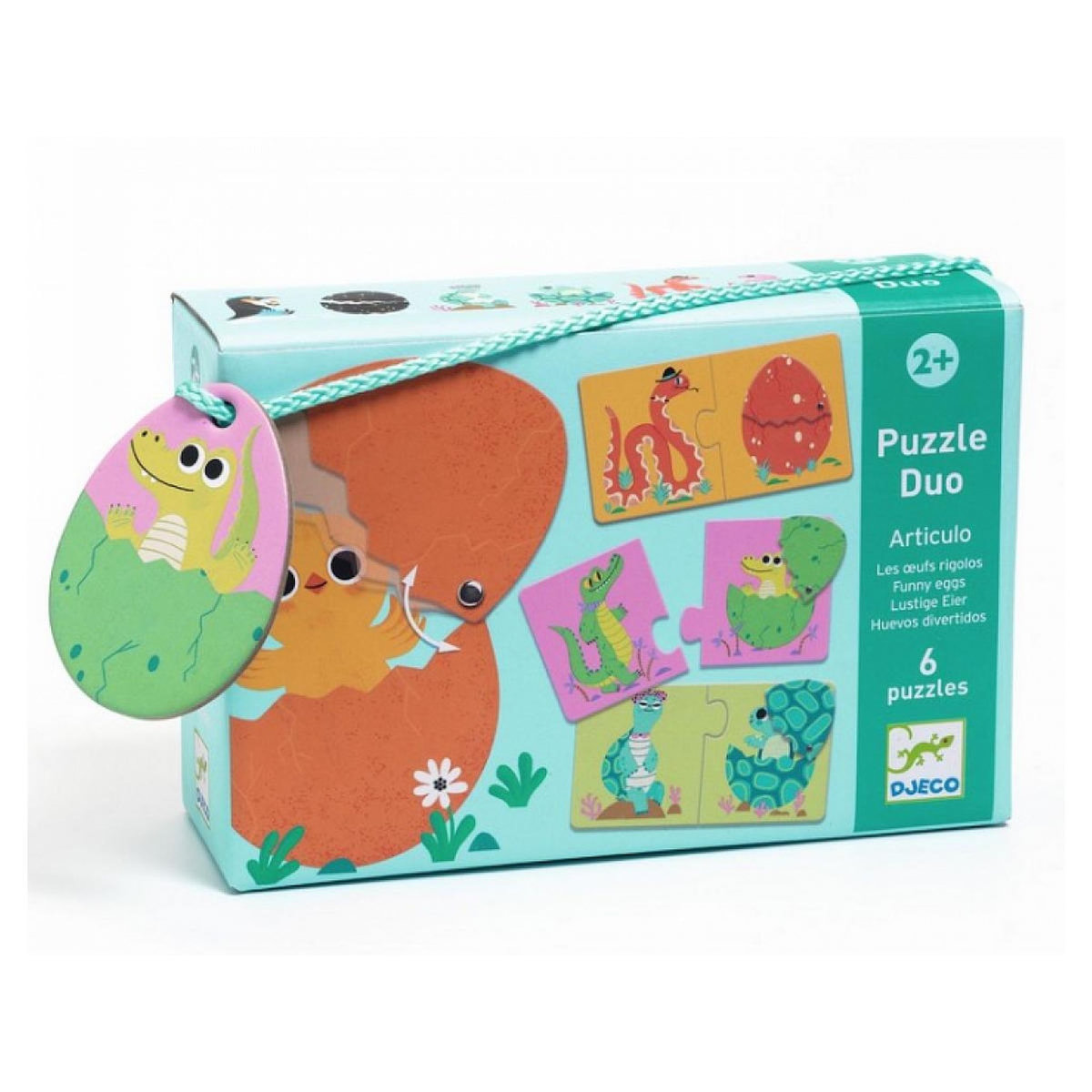 Djeco Puzzle duo articulo - les oeufs rigolos