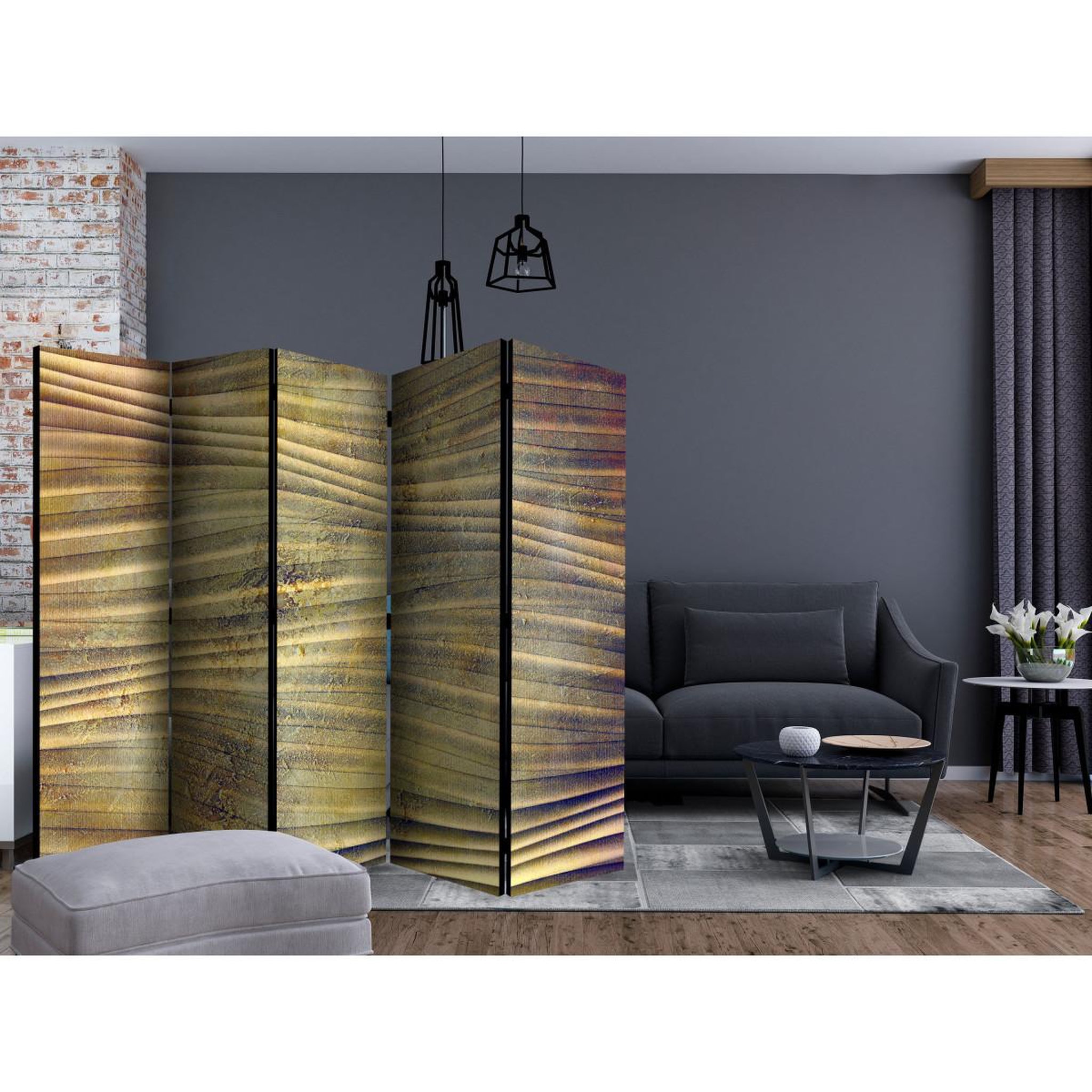 Voir la diapositive 2 : Paris Prix Paravent 5 volets  dream on sahara  172x225cm