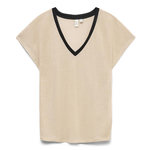 Vero Moda T shirt  Femme Vero  oda Gita. Coloris disponibles : Beige