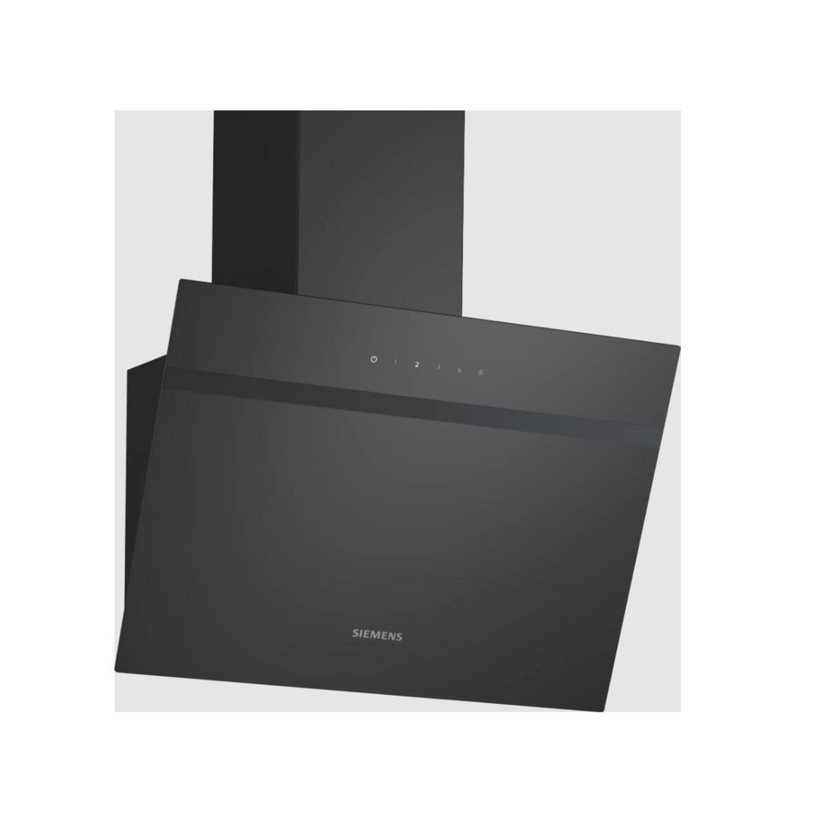 Siemens Hotte décorative inclinée 60cm 550m3/h noir - LC65KDK60