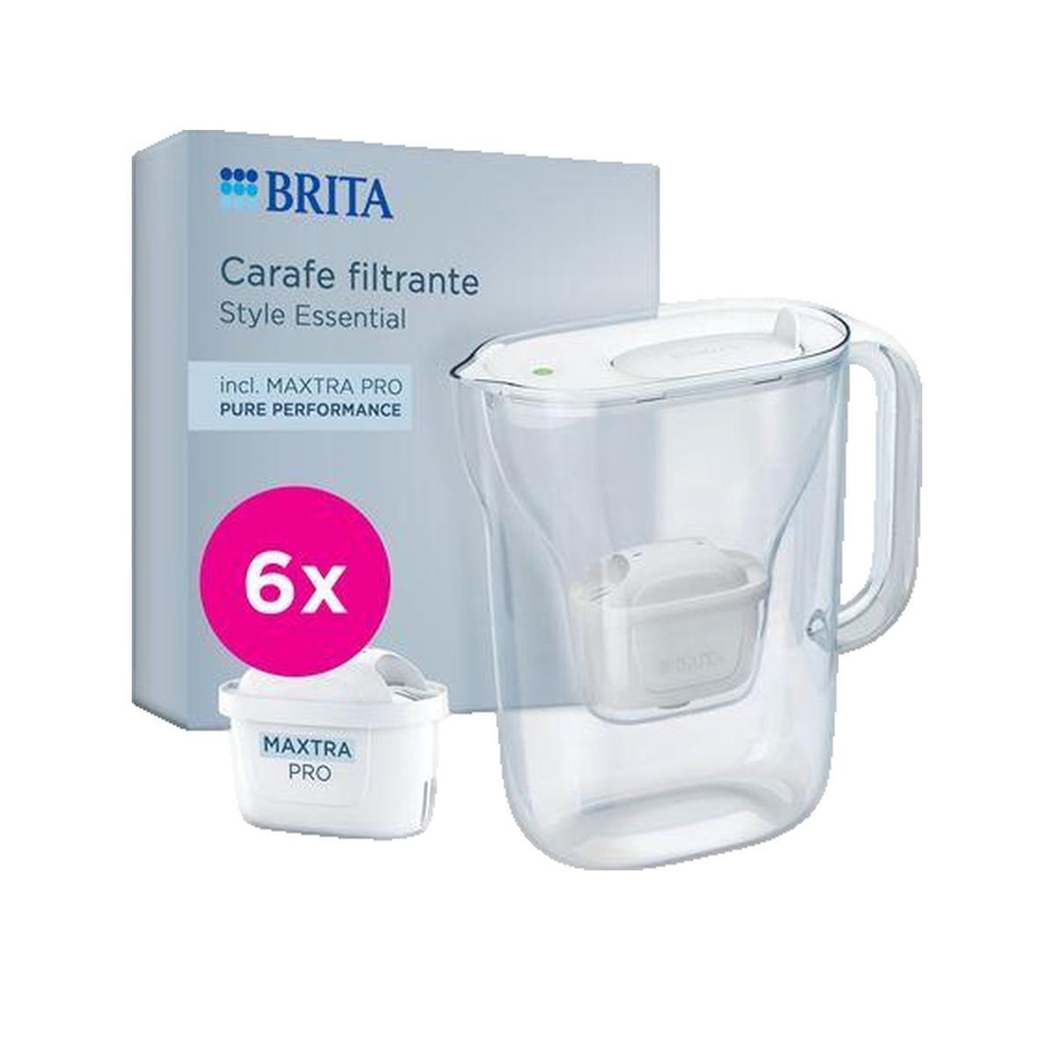 Brita Carafe filtrante Brita Style Essential blanc