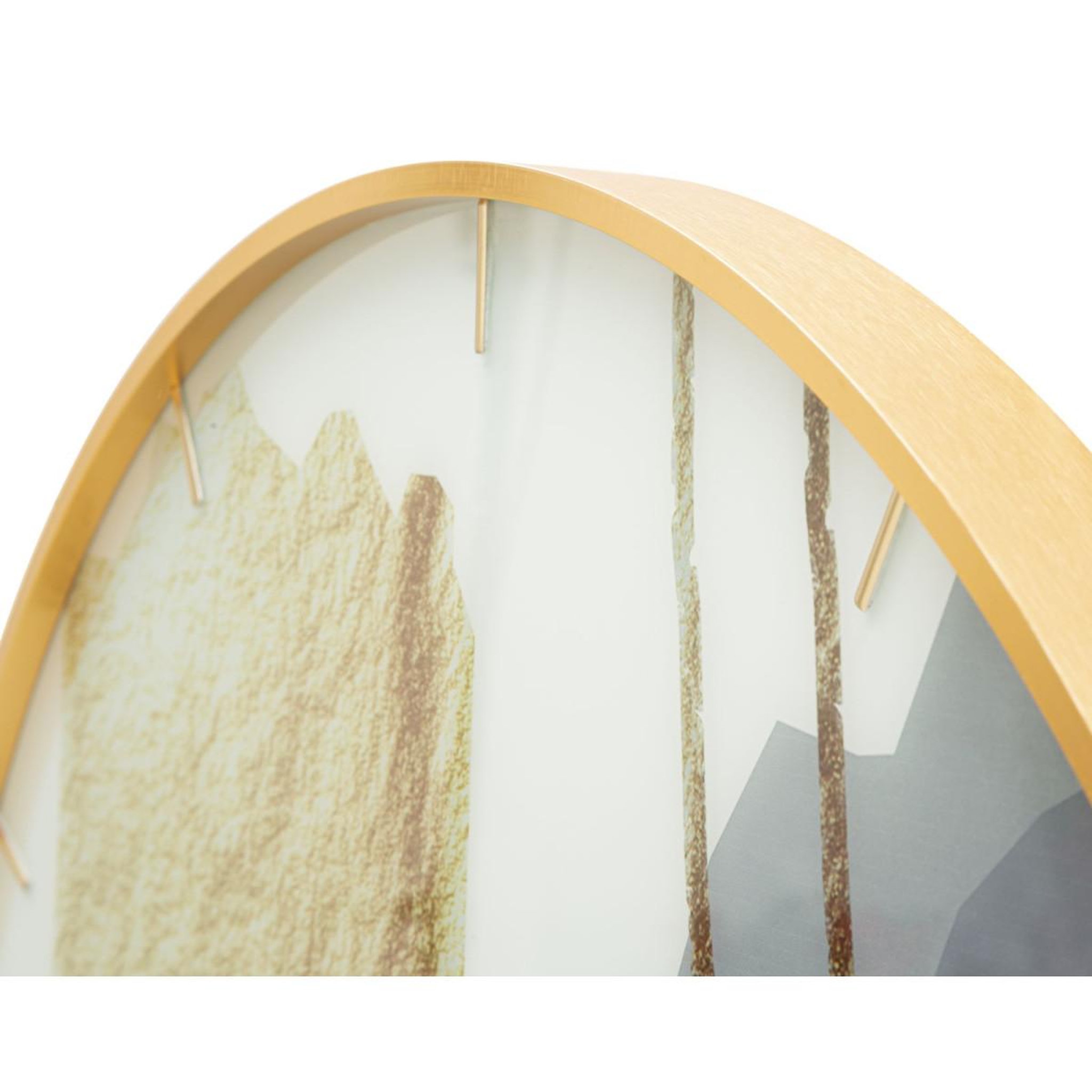 Voir la diapositive 4 : Paris Prix Horloge murale en verre  motifs  80cm multicolore