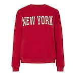 Pieces Sweat  Femme Pieces Sasie. Coloris disponibles : Rouge