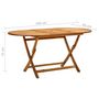 Voir la diapositive 6 : VIDAXL Table de jardin pliable 160x85x75 cm Bois d'acacia massif
