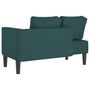 Voir la diapositive 5 : VIDAXL Chaise longue avec coussins vert fonce tissu