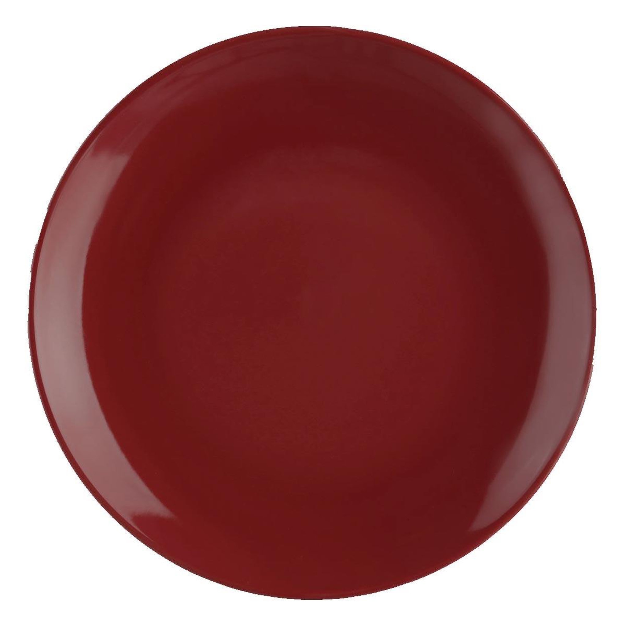 SECRET DE GOURMET Lot de 6 assiettes à dessert  colorama  20cm rouge