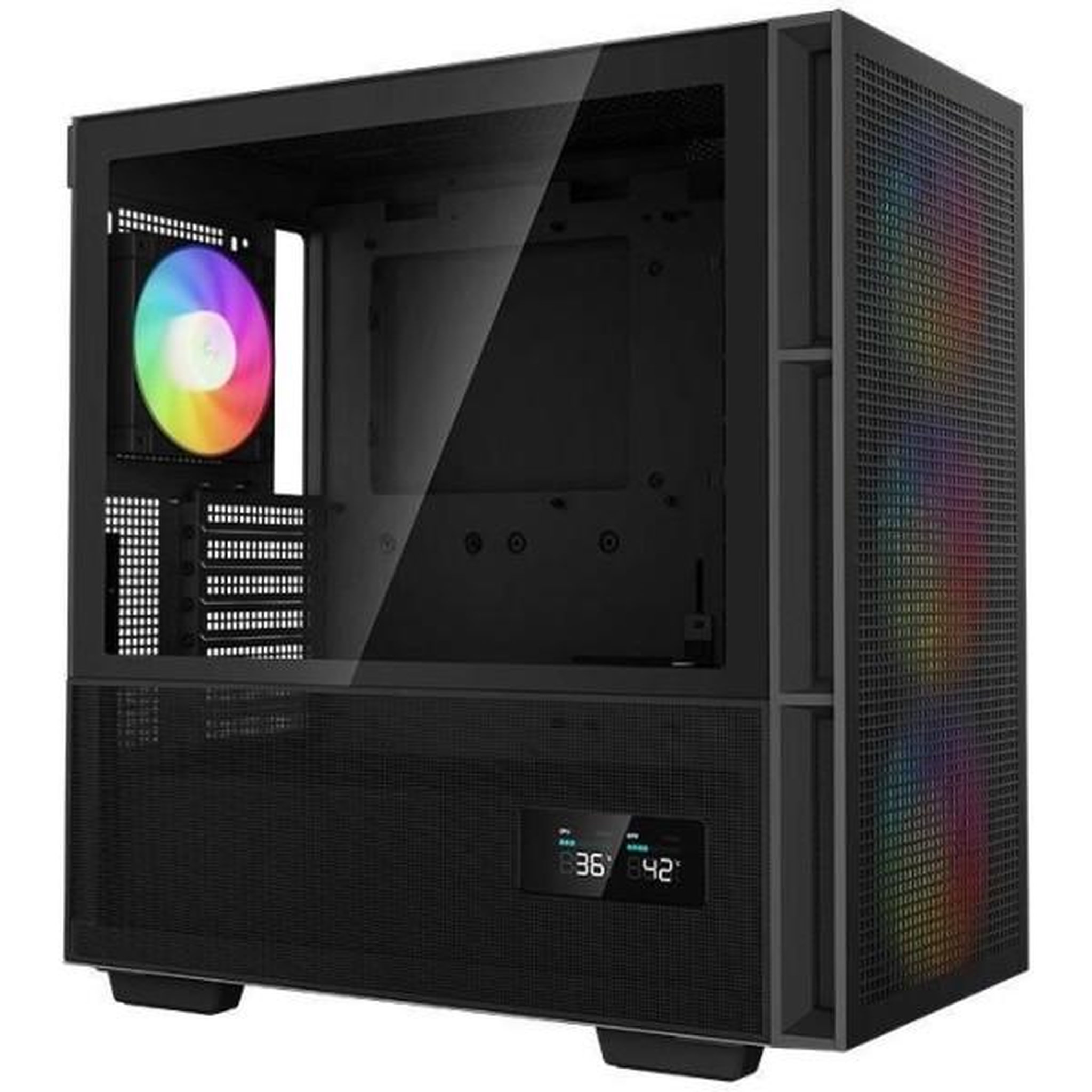 Voir la diapositive 1 : Deepcool Boîtier PC - DEEPCOOL - CH560 Digital (Noir) - Moyen tour - Format ATX - 3x140mm A-RGB + 1x120mm A-RGB