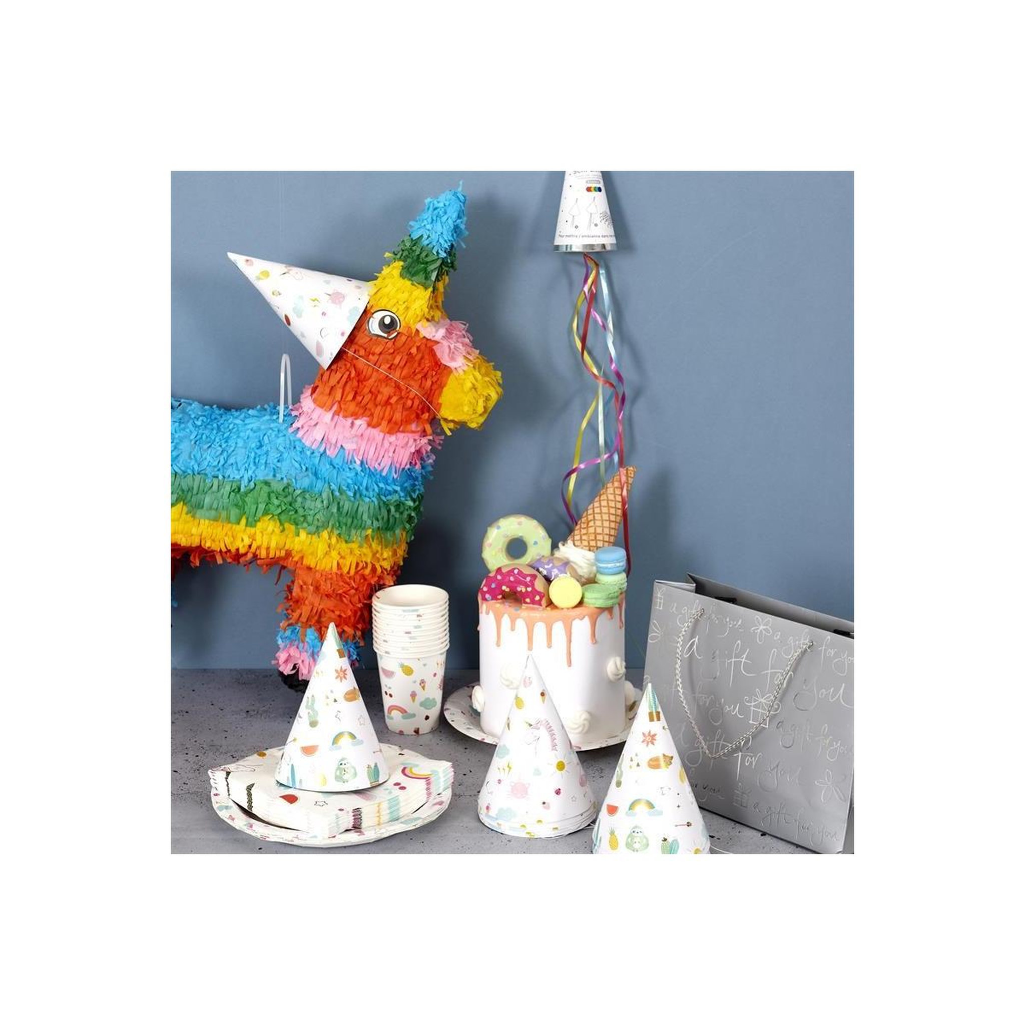 Voir la diapositive 5 : PARTY TIME Pinata d'Anniversaire  Lama  55cm Multicolore
