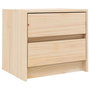 Voir la diapositive 2 : VIDAXL Table de chevet 40x31x35,5 cm bois de pin massif