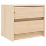 Voir la diapositive 2 : VIDAXL Table de chevet 40x31x35,5 cm bois de pin massif