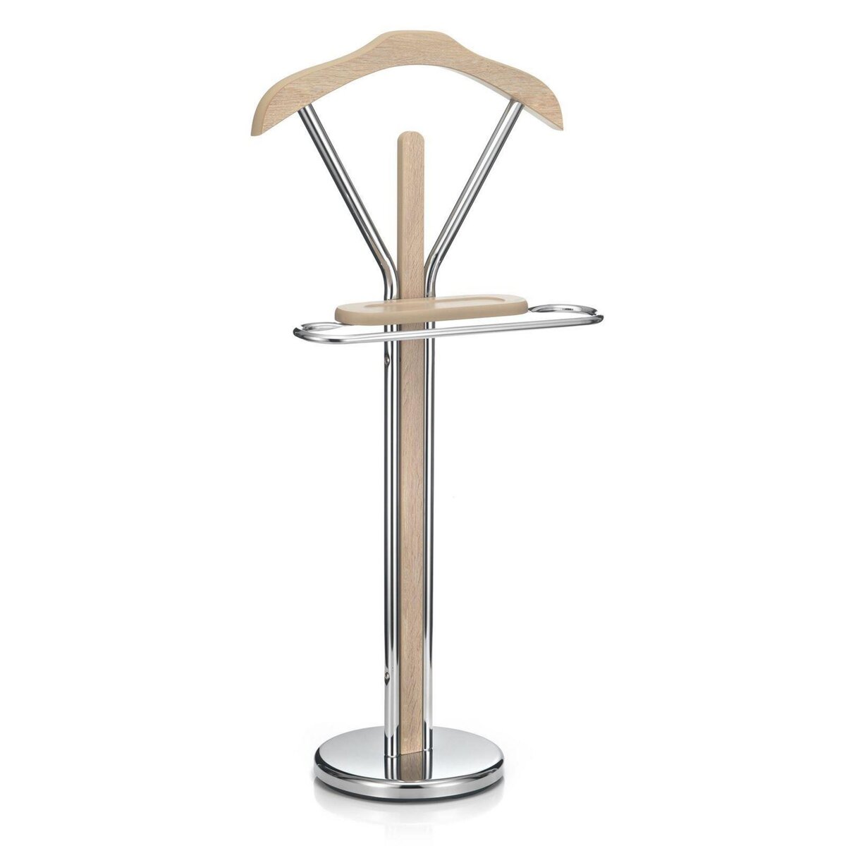 IDIMEX Valet GREGOR, en métal chromé et MDF