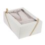 Voir la diapositive 2 : ACTUEL Pack cadeau peignoir en coton 400 g/m² encolure dorée