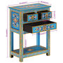 Voir la diapositive 6 : VIDAXL Buffet turquoise 55x30x76 cm bois massif de manguier