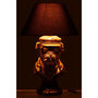 Voir la diapositive 3 : Paris Prix Lampe à Poser Bulldog  Trendy  57cm Marron