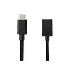 NEDIS Câble USB Nedis 5412810289127 Type-C Mâle - A Femelle 0,15 m Noir