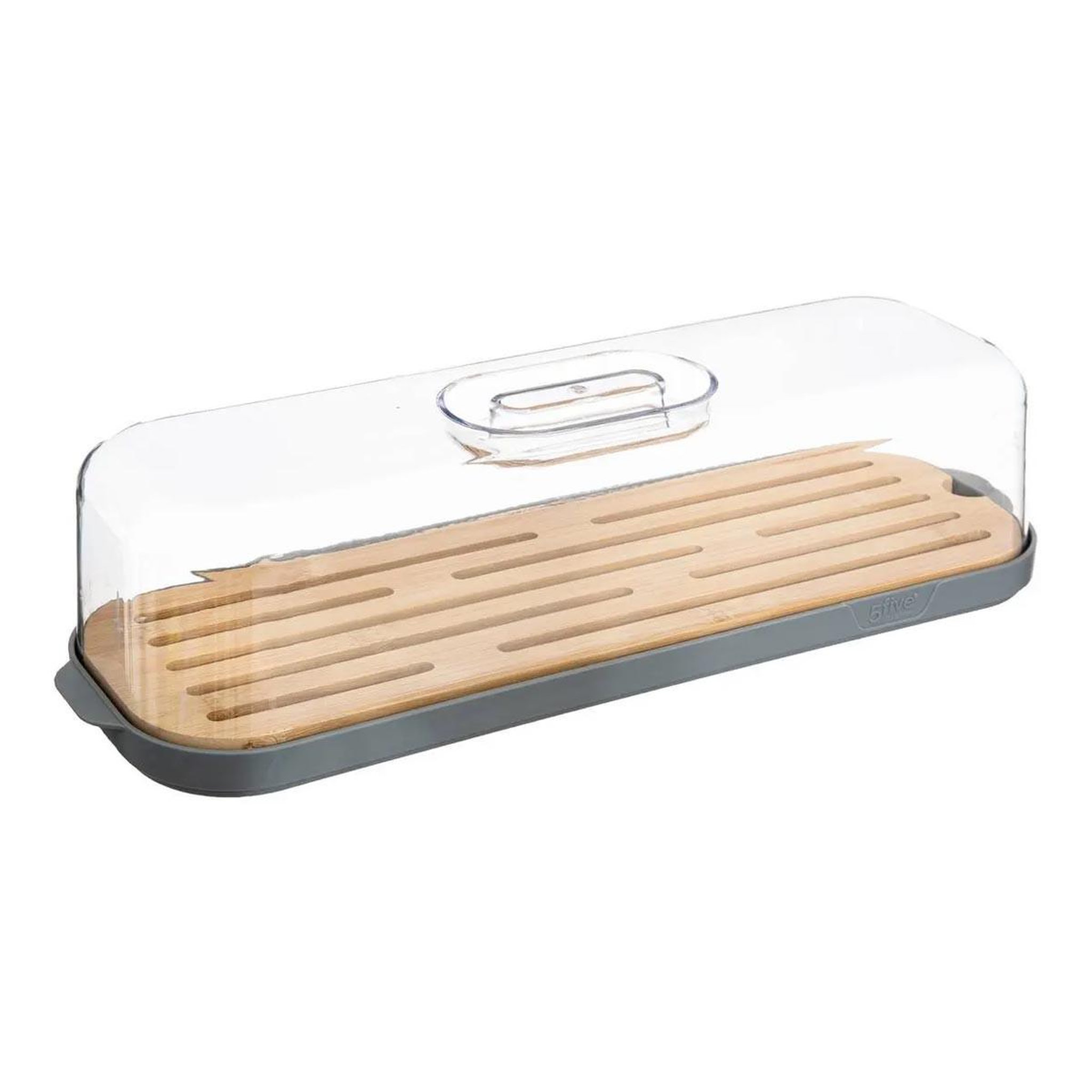 Voir la diapositive 1 : FIVE Boîte à baguette  fresheat  39cm gris & transparent