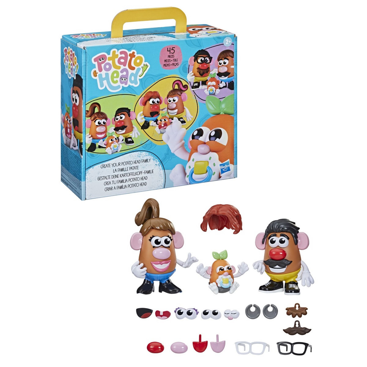 HASBRO Potato Head, La famille Patate, 45 pièces