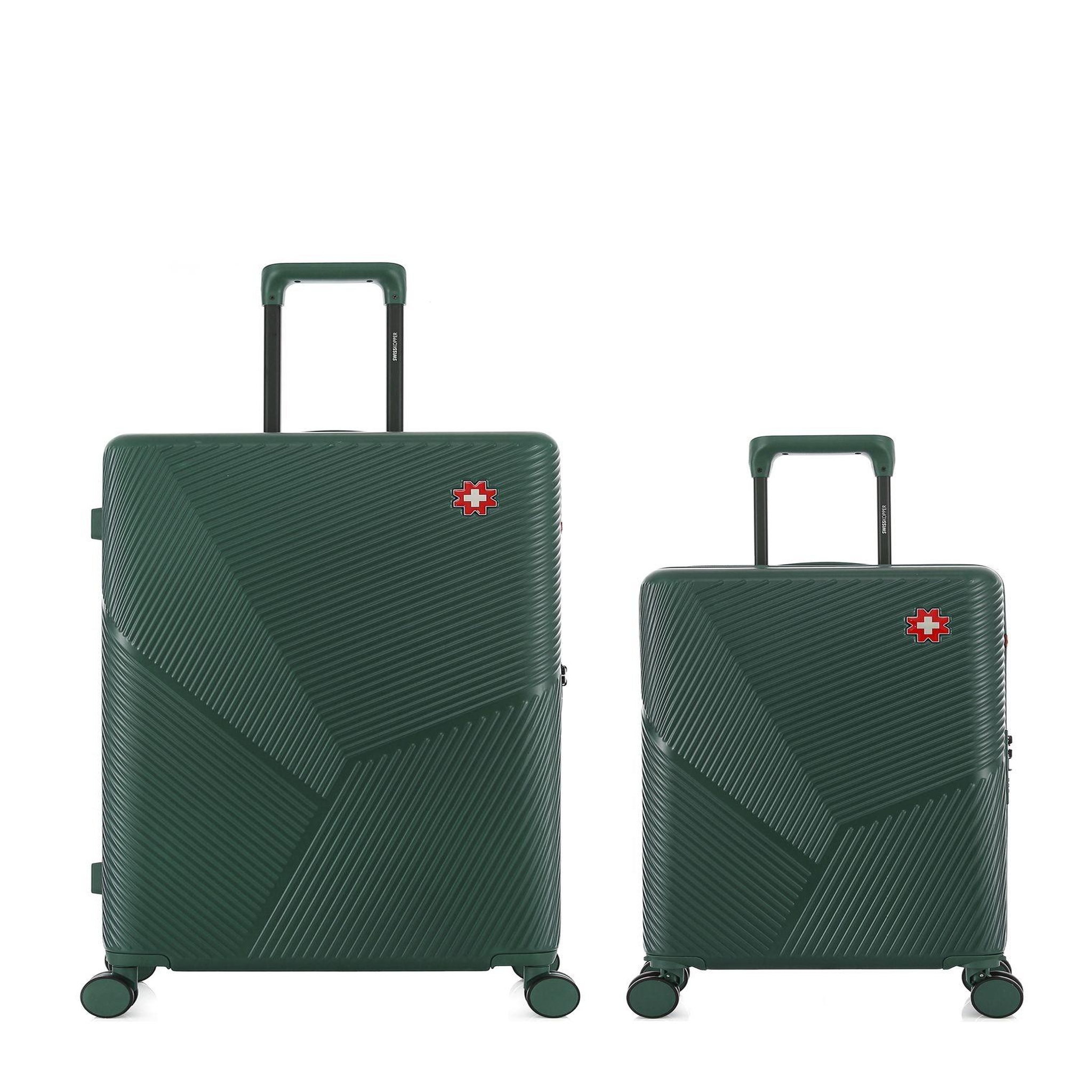 SWISS KOPPER Lot de 2 Valises Rigides Grand Format et Cabine FRIBOURG