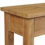 Voir la diapositive 5 : VIDAXL Table console teck massif 120x30x80 cm