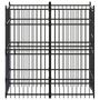 Voir la diapositive 3 : VIDAXL Chenil d'exterieur pour chiens Acier 1,84 m²