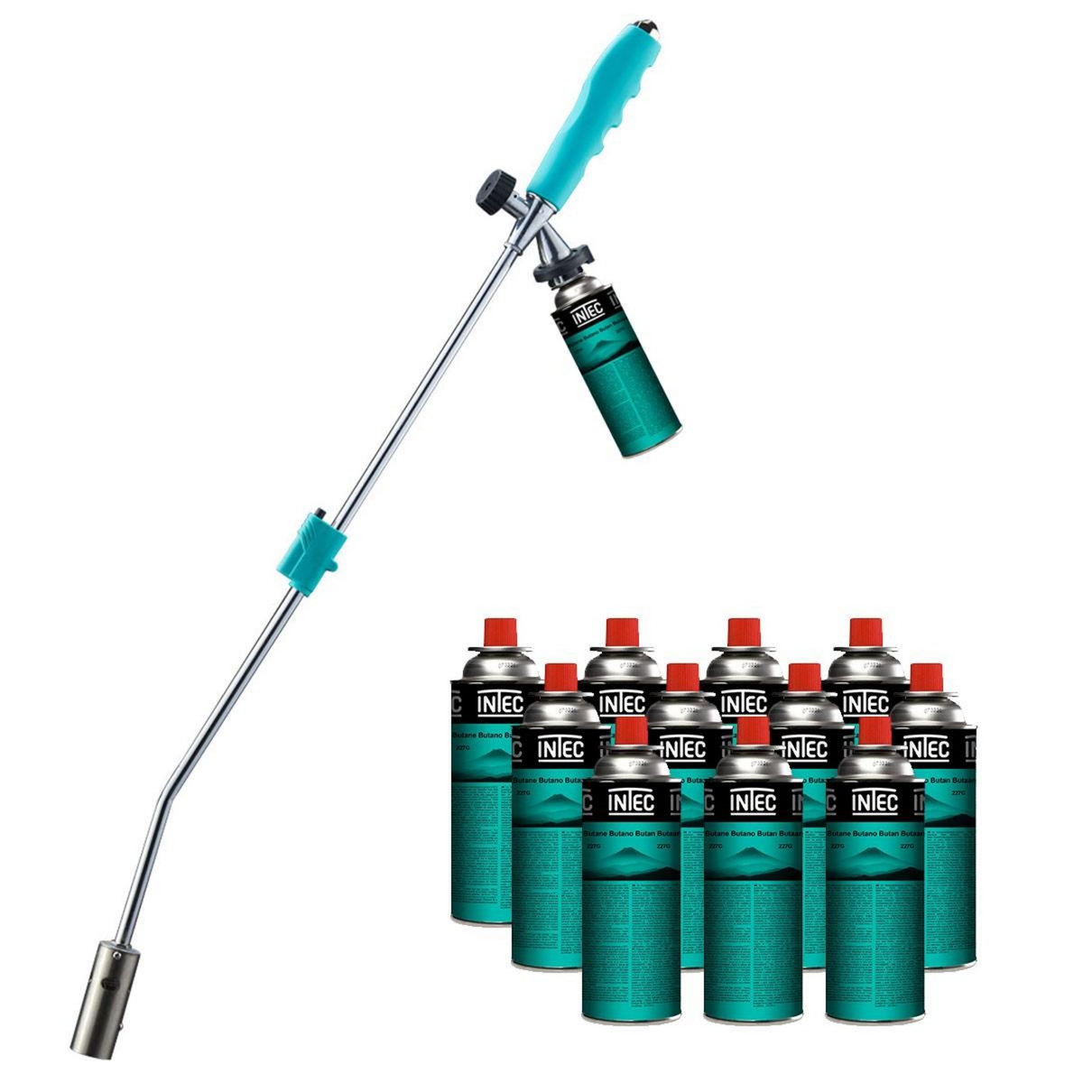 KZ GARDEN Désherbeur thermique Brule Herbes + 12 Cartouches de gaz 227gr KZ GARDEN