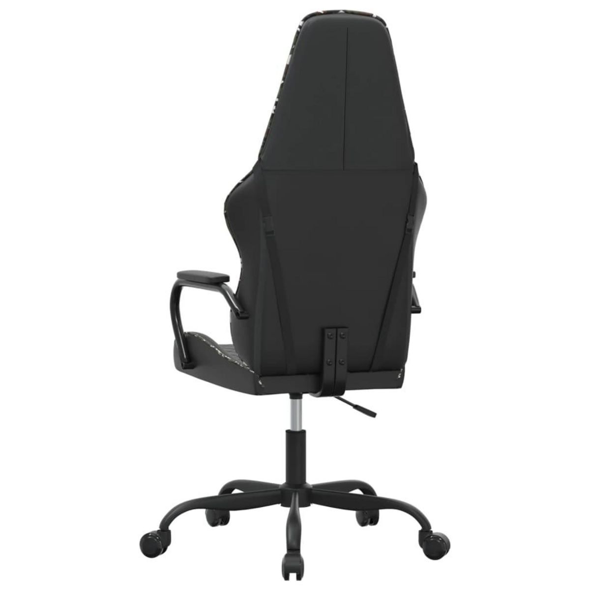 VIDAXL Chaise de jeu de massage camouflage et noir similicuir