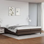 Voir la diapositive 1 : VIDAXL Sommier a lattes de lit avec matelas Marron 200x200 cm