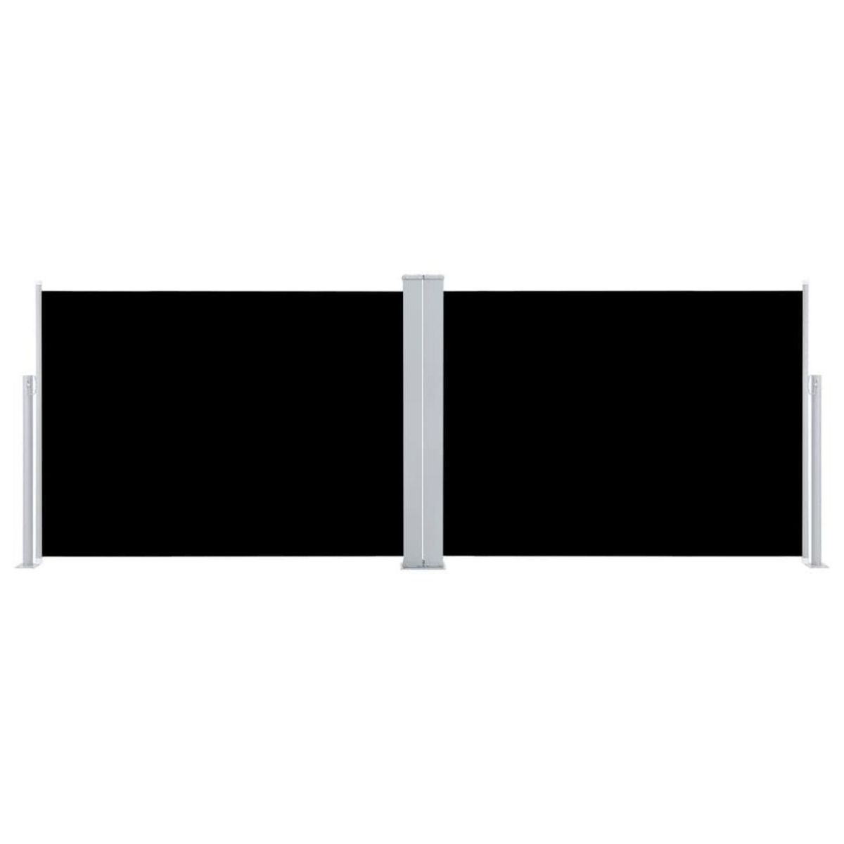 VIDAXL Auvent lateral retractable Noir 120 x 1000 cm