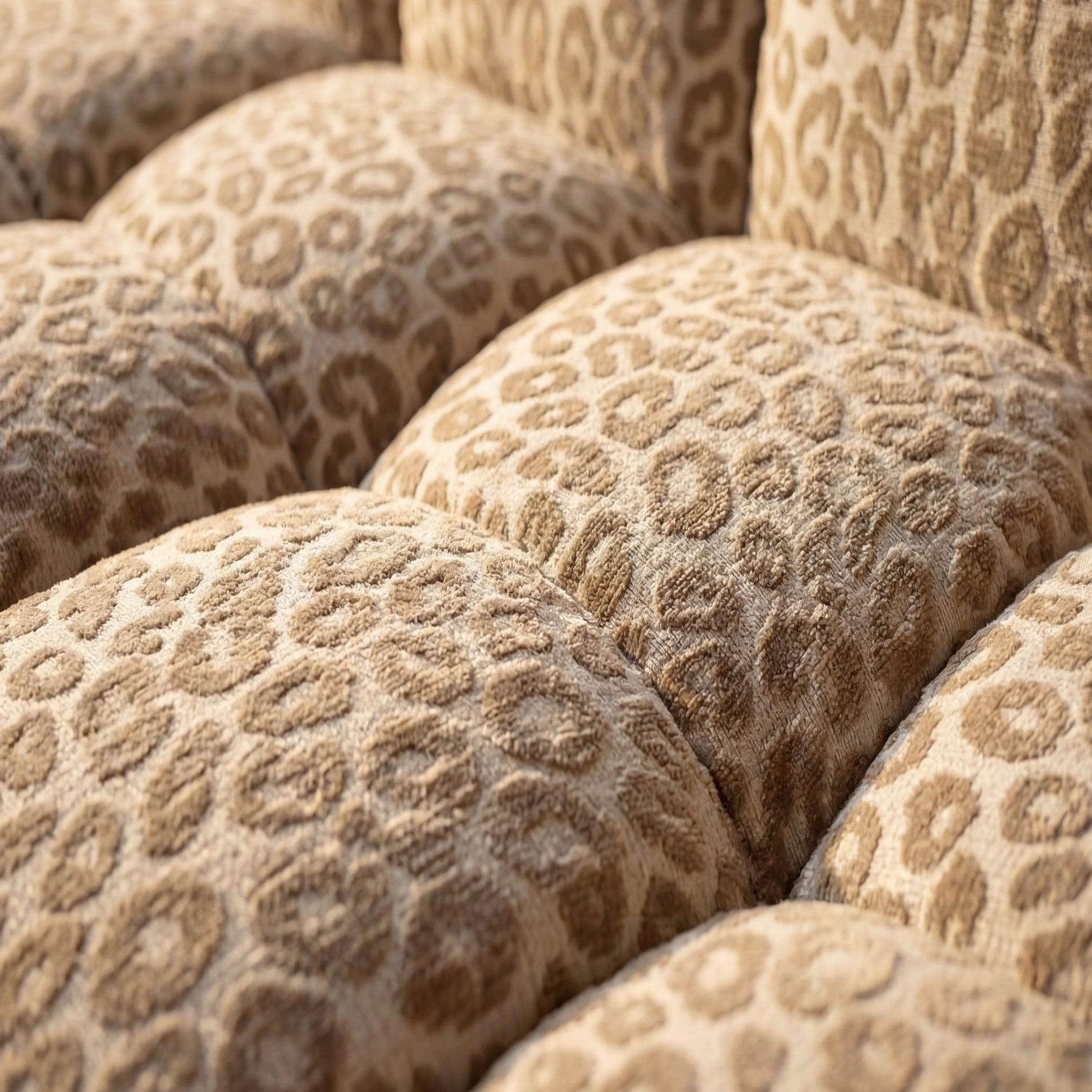 Voir la diapositive 5 : CASANOVA PARIS Alexia - canapé d'angle tissu imprimé animalier 4 places