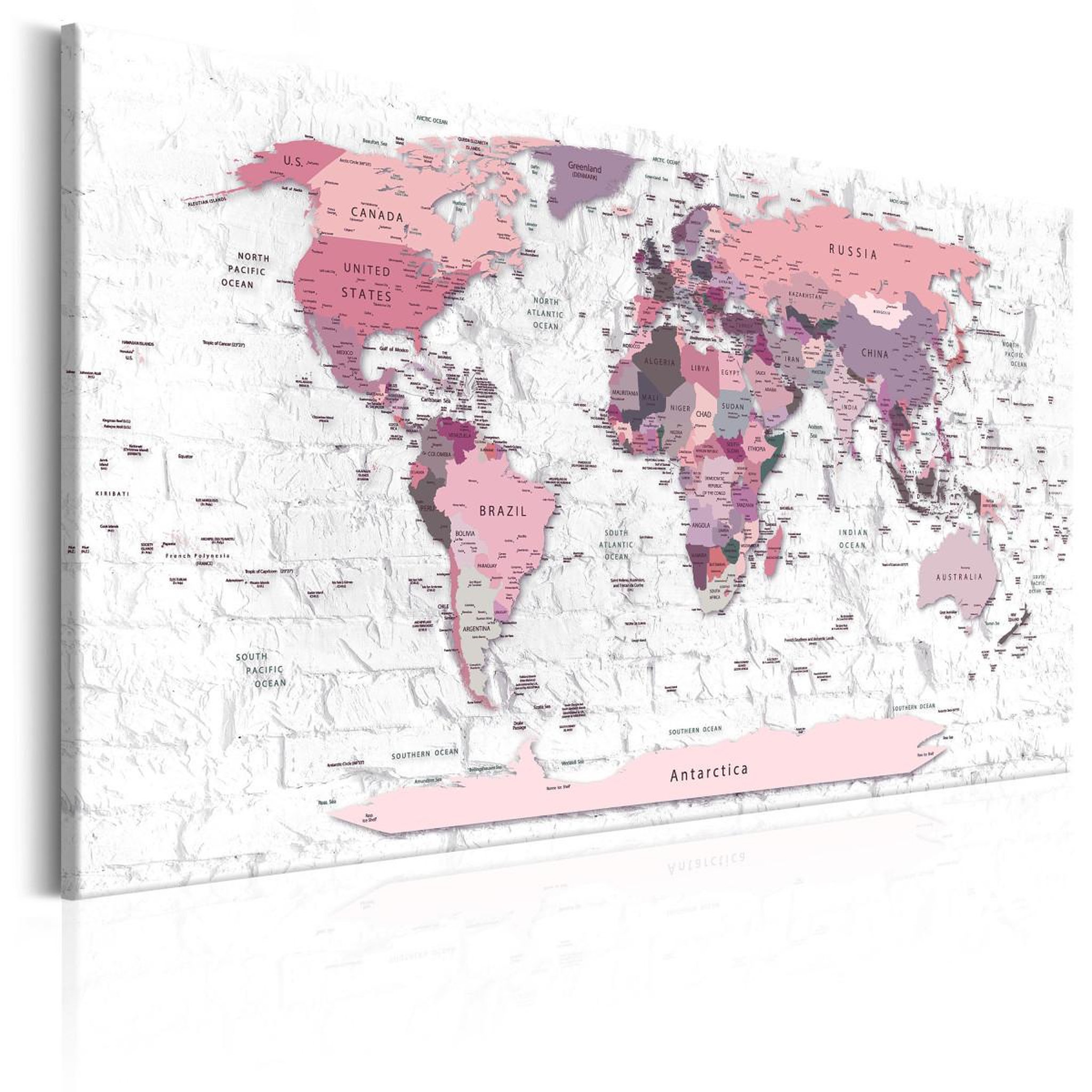 Paris Prix Tableau imprimé  pink frontiers. Coloris disponibles : Multicolore
