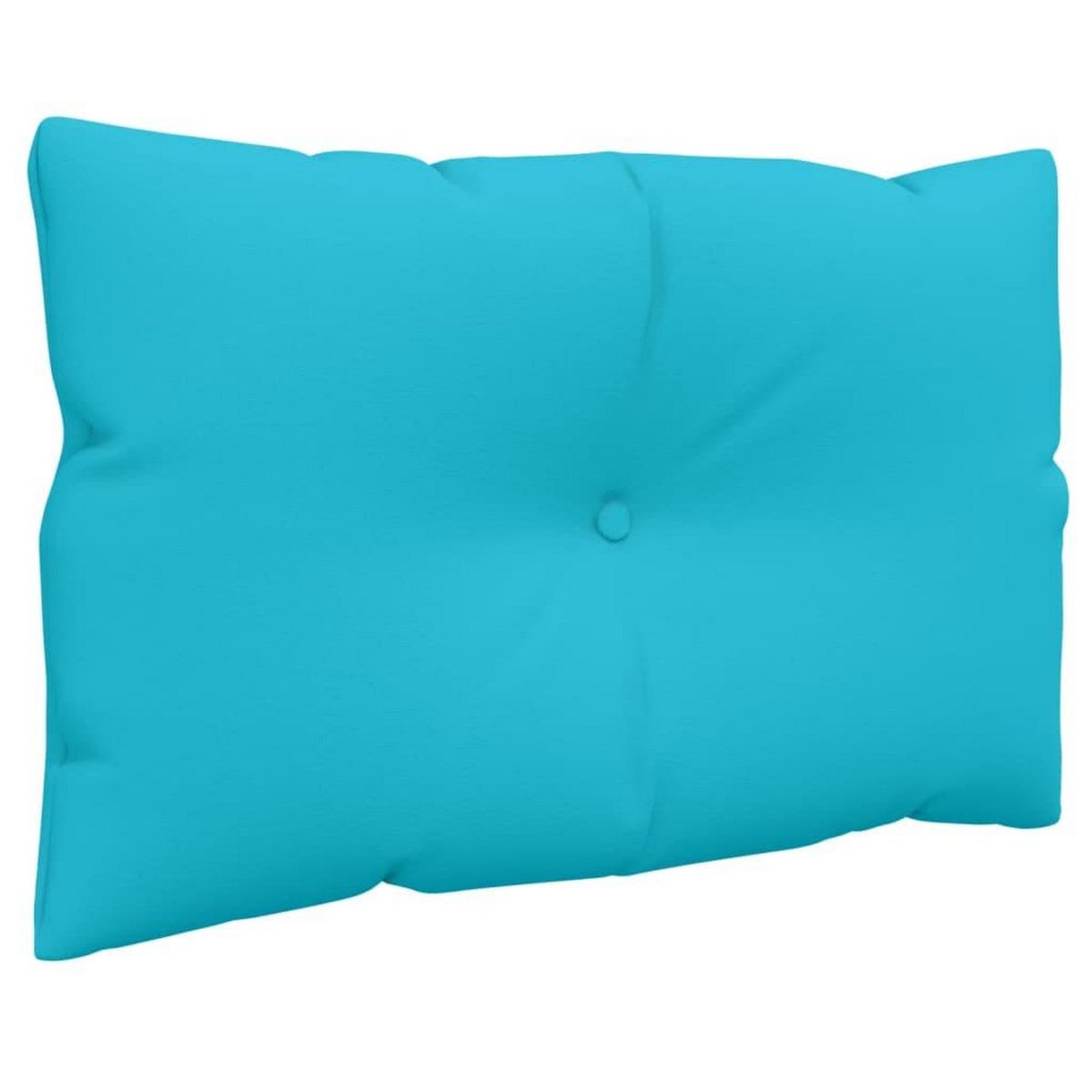 VIDAXL Coussins de palette lot de 2 turquoise tissu Oxford