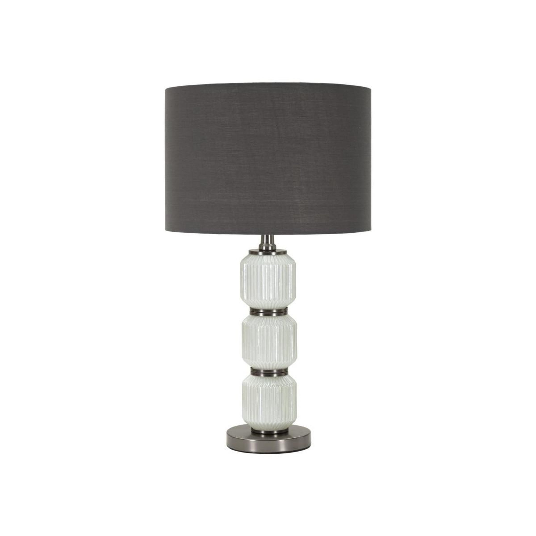 Paris Prix Lampe à poser en verre  bright three  57cm blanc & gris