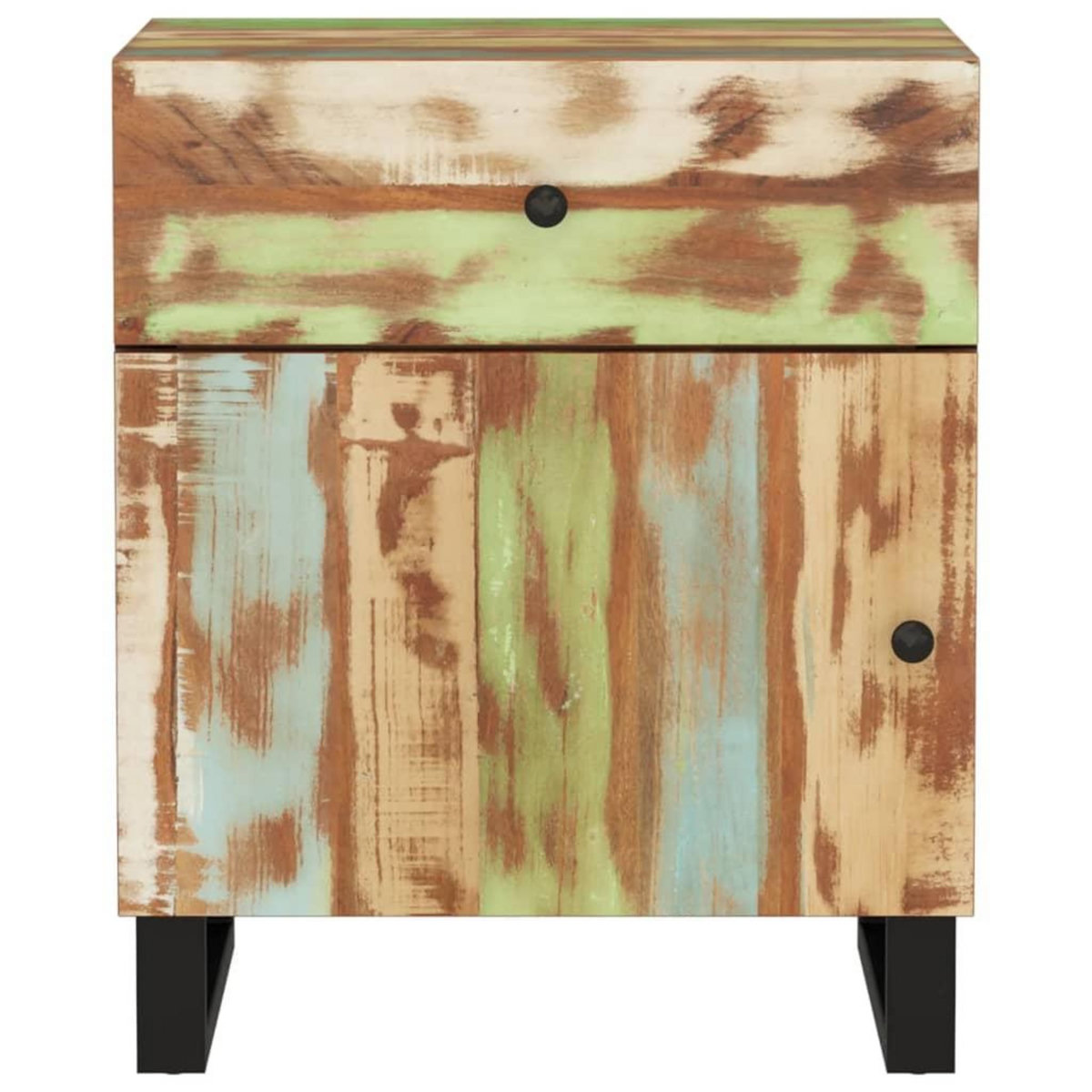 VIDAXL Table de chevet 50x33x60cm Bois de recuperation et d'ingenierie