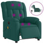 Voir la diapositive 2 : VIDAXL Fauteuil de massage inclinable electrique Vert fonce Tissu