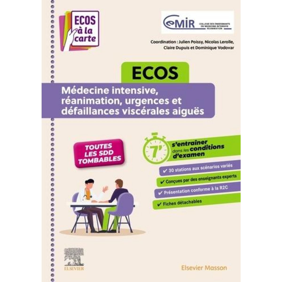 ECOS MEDECINE INTENSIVE, REANIMATION, URGENCES ET DEFAILLANCES VISCERALES AIGUES, Poissy Julien