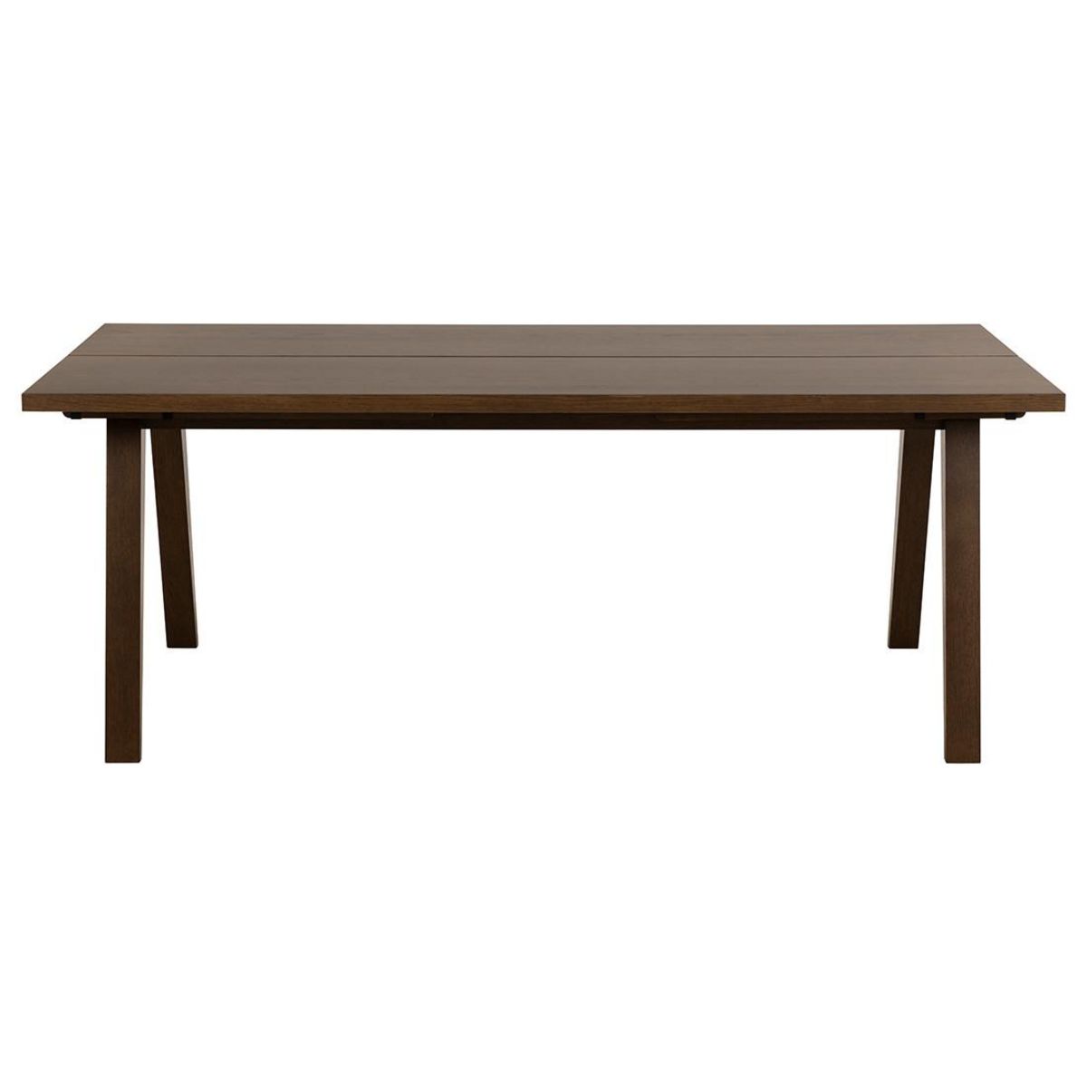 LISA DESIGN Pauline - table à manger rectangulaire - chêne foncé - 6 personnes