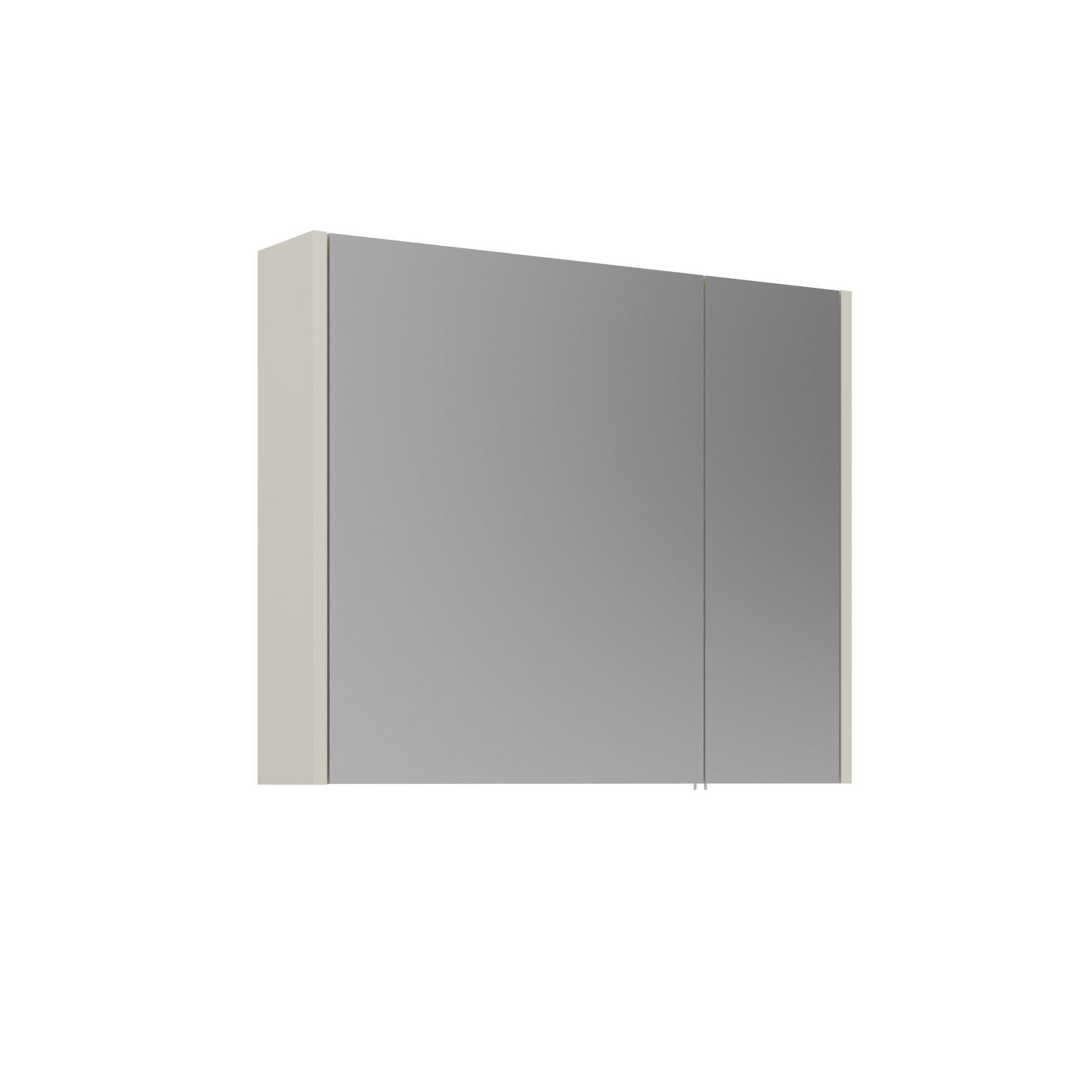 Habitat et Jardin Meuble Salle de Bain avec Miroir  Arno 80  - 79 x 16 x 66 cm - Cashmere
