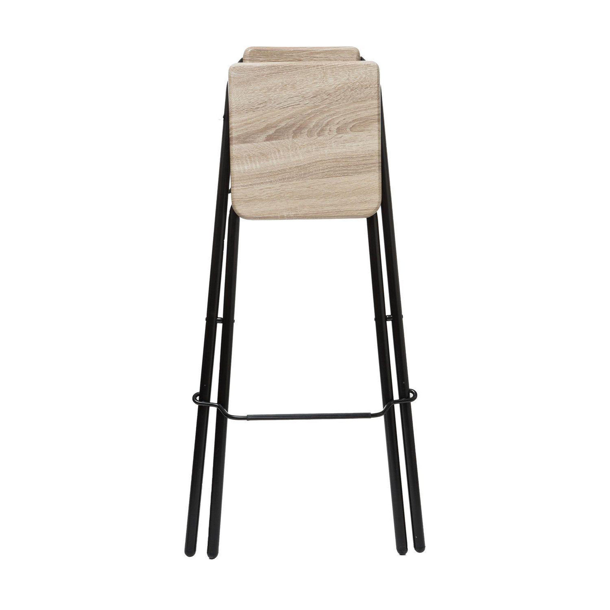 Voir la diapositive 5 : TOILINUX Lot de 4 chaises de bar pliantes louna - h. 97,5 cm