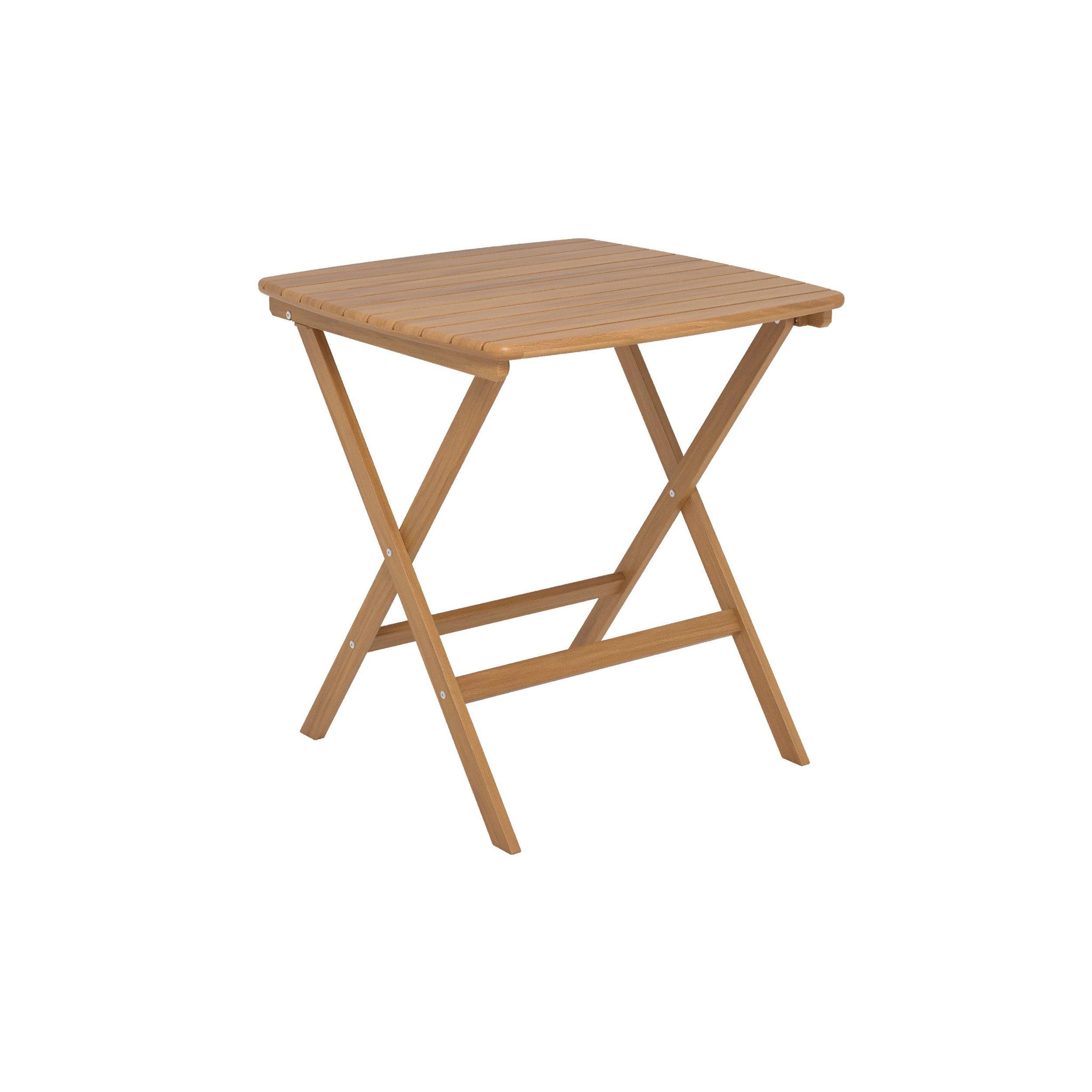 Voir la diapositive 1 : MAISON PAVANE Table de jardin pliante carrée en bois d'acacia huilé 2 personnes-siquijor