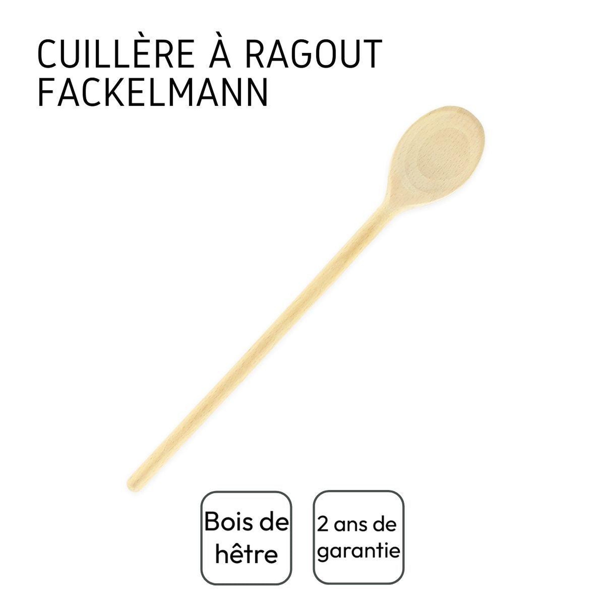 Voir la diapositive 4 : Fackelmann Ensemble de 3 cuillères de cuisine en bois 30 cm fackelmann wood edition